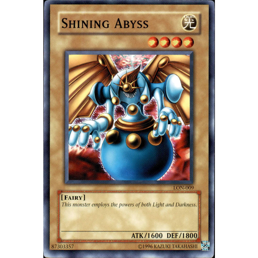 Shining Abyss LON-009 Yu-Gi-Oh! Card from the Labyrinth of Nightmare Set