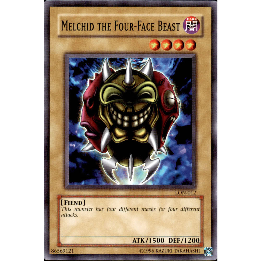 Melchid the Four-Face Beast LON-012 Yu-Gi-Oh! Card from the Labyrinth of Nightmare Set