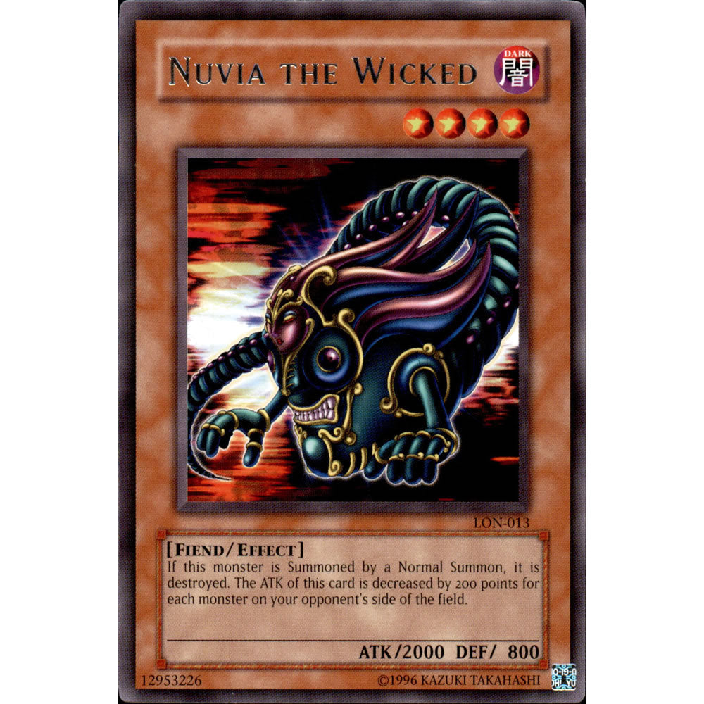 Nuvia the Wicked LON-013 Yu-Gi-Oh! Card from the Labyrinth of Nightmare Set
