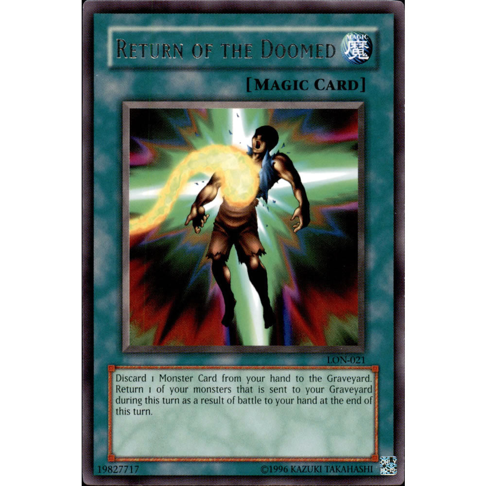 Return of the Doomed LON-021 Yu-Gi-Oh! Card from the Labyrinth of Nightmare Set