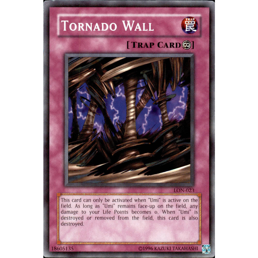Tornado Wall LON-023 Yu-Gi-Oh! Card from the Labyrinth of Nightmare Set