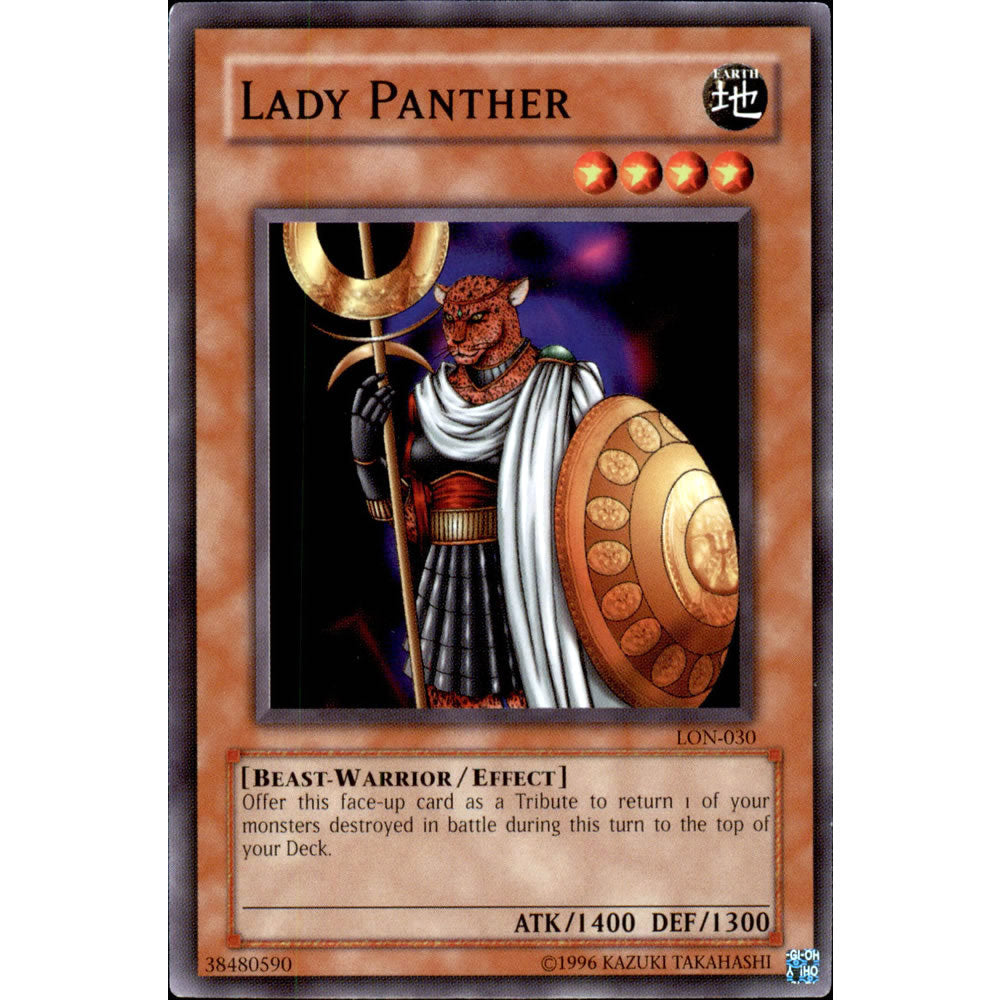 Lady Panther LON-030 Yu-Gi-Oh! Card from the Labyrinth of Nightmare Set