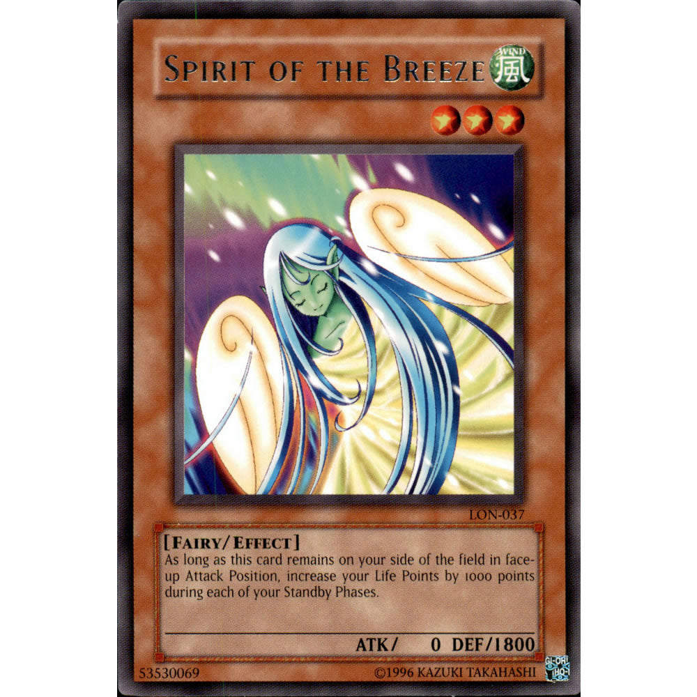 Spirit of the Breeze LON-037 Yu-Gi-Oh! Card from the Labyrinth of Nightmare Set