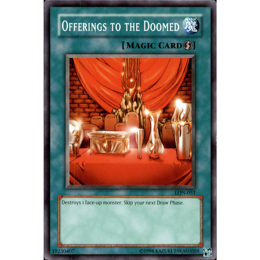 Offerings to the Doomed LON-051 Yu-Gi-Oh! Card from the Labyrinth of Nightmare Set