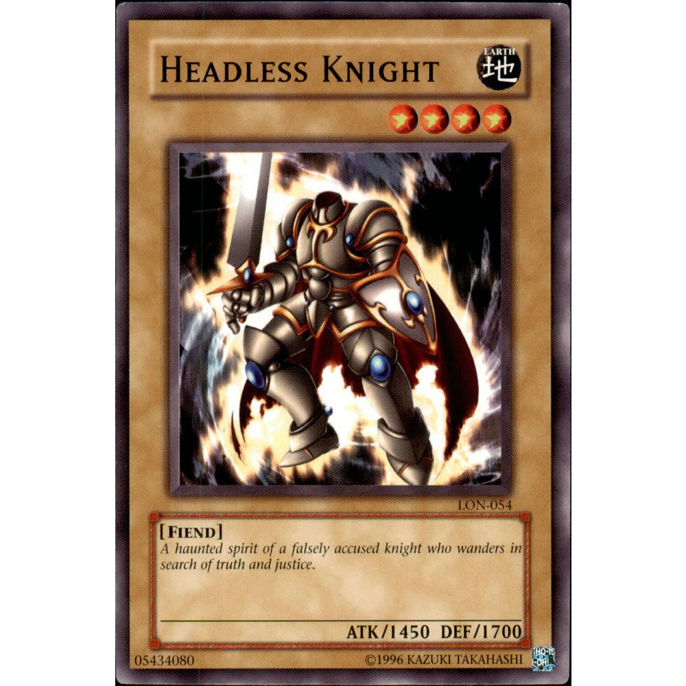 Headless Knight LON-054 Yu-Gi-Oh! Card from the Labyrinth of Nightmare Set