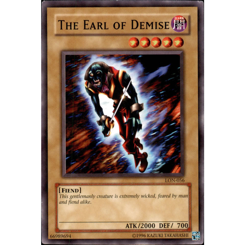 The Earl of Demise LON-056 Yu-Gi-Oh! Card from the Labyrinth of Nightmare Set