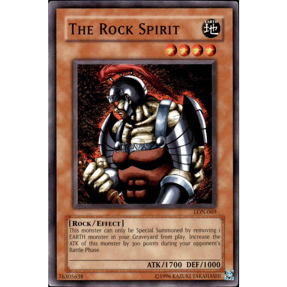 The Rock Spirit LON-069 Yu-Gi-Oh! Card from the Labyrinth of Nightmare Set