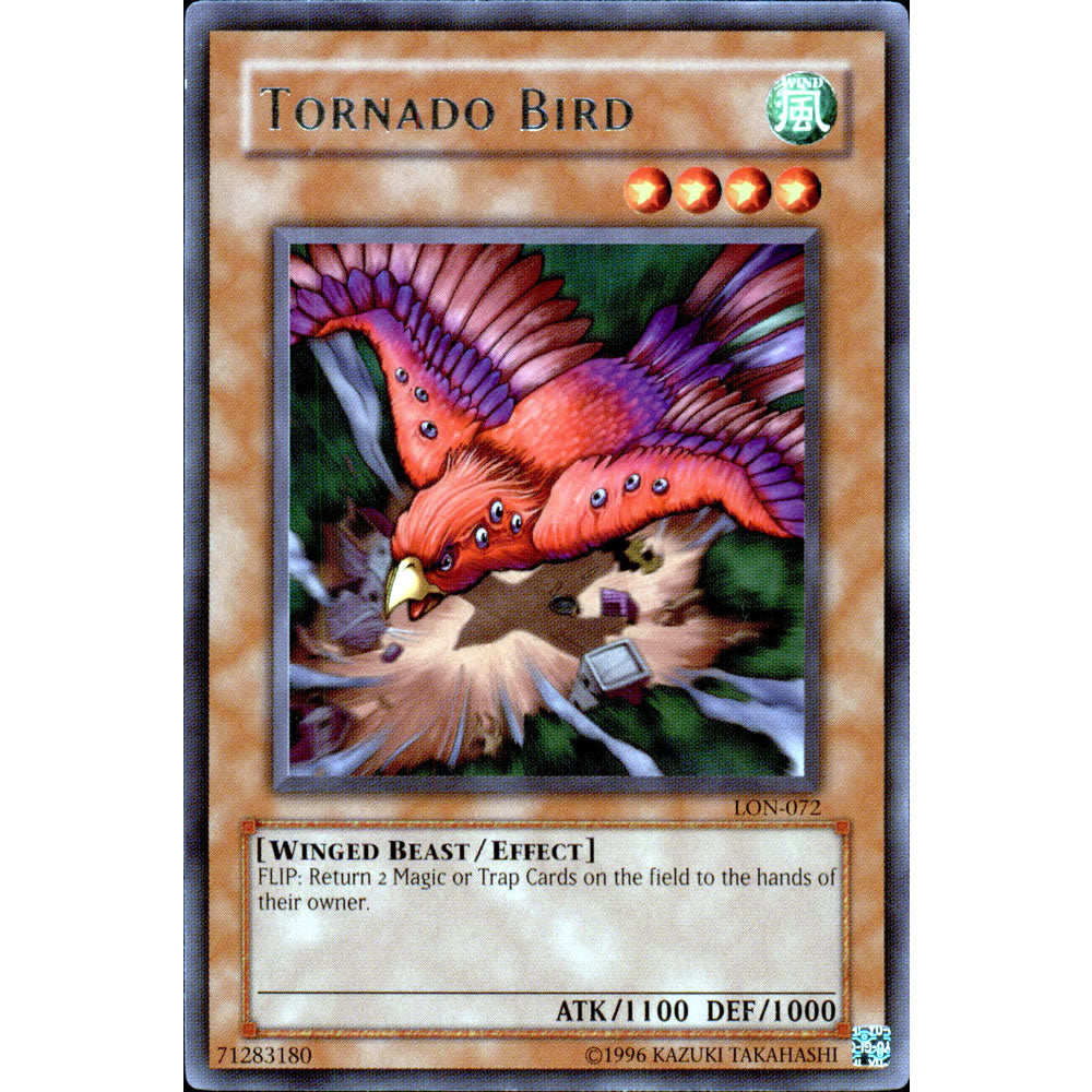 Tornado Bird LON-072 Yu-Gi-Oh! Card from the Labyrinth of Nightmare Set
