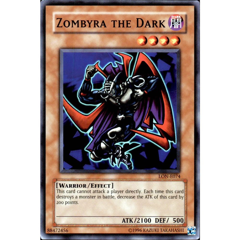 Zombyra the Dark LON-074 Yu-Gi-Oh! Card from the Labyrinth of Nightmare Set