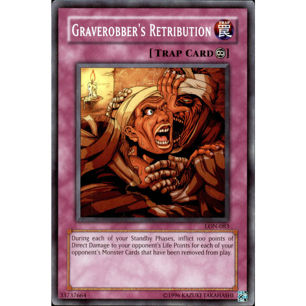 Graverobber's Retribution LON-083 Yu-Gi-Oh! Card from the Labyrinth of Nightmare Set
