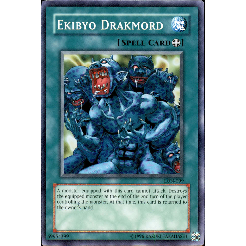 Ekibyo Drakmord LON-099 Yu-Gi-Oh! Card from the Labyrinth of Nightmare Set