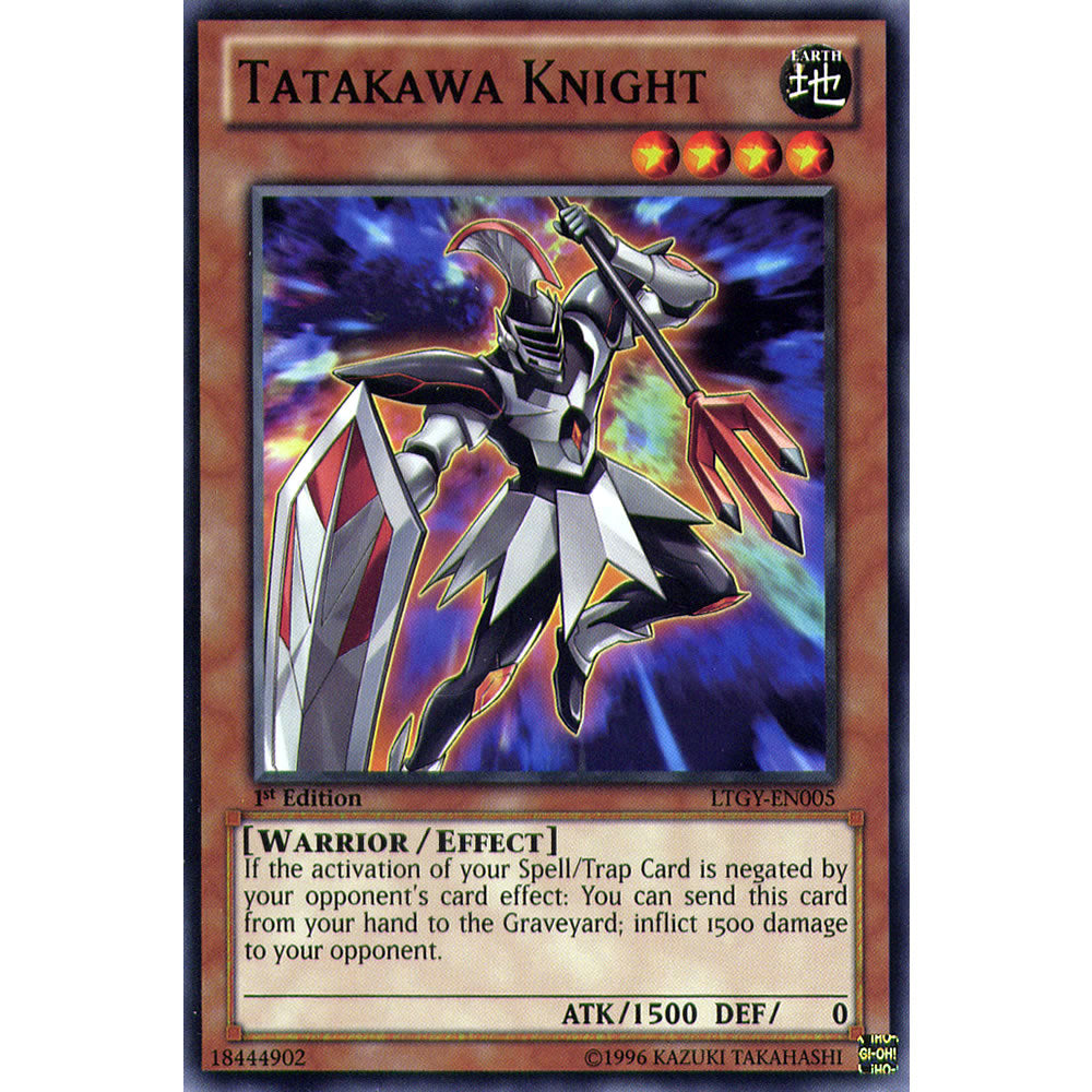 Tatakawa Knight LTGY-EN005 Yu-Gi-Oh! Card from the Lord of the Tachyon Galaxy Set