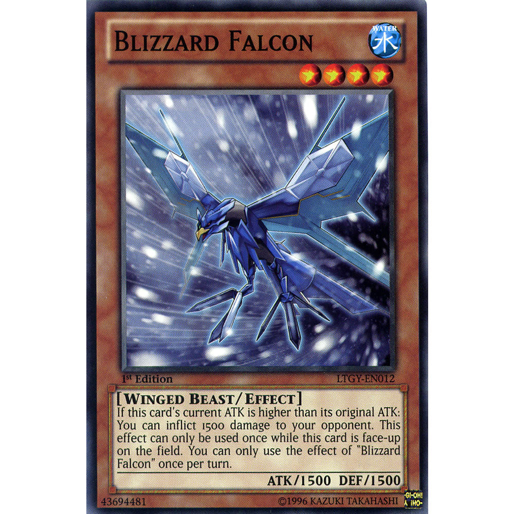 Blizzard Falcon LTGY-EN012 Yu-Gi-Oh! Card from the Lord of the Tachyon Galaxy Set