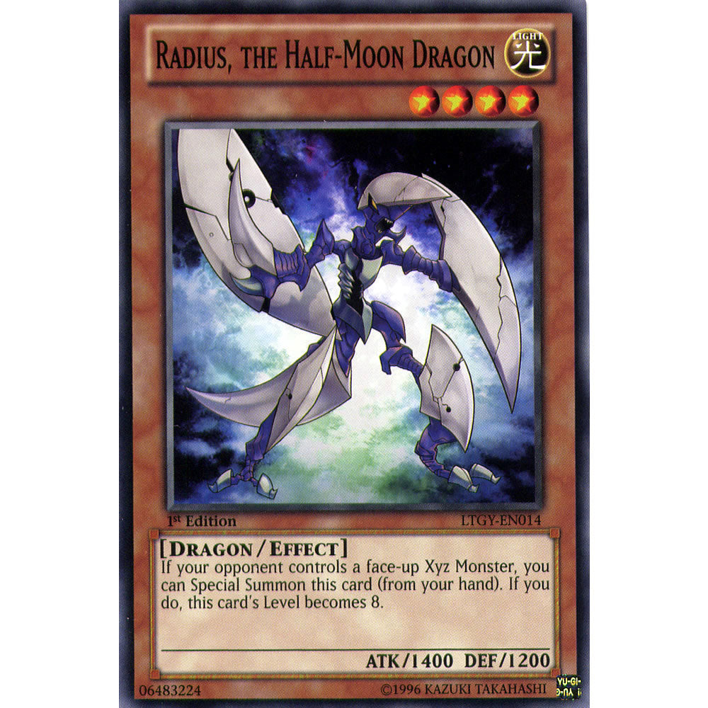 Radius, the Half-Moon Dragon LTGY-EN014 Yu-Gi-Oh! Card from the Lord of the Tachyon Galaxy Set