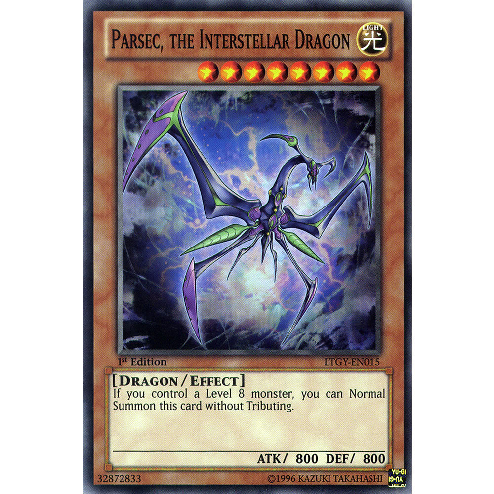 Parsec, the Interstellar Dragon LTGY-EN015 Yu-Gi-Oh! Card from the Lord of the Tachyon Galaxy Set