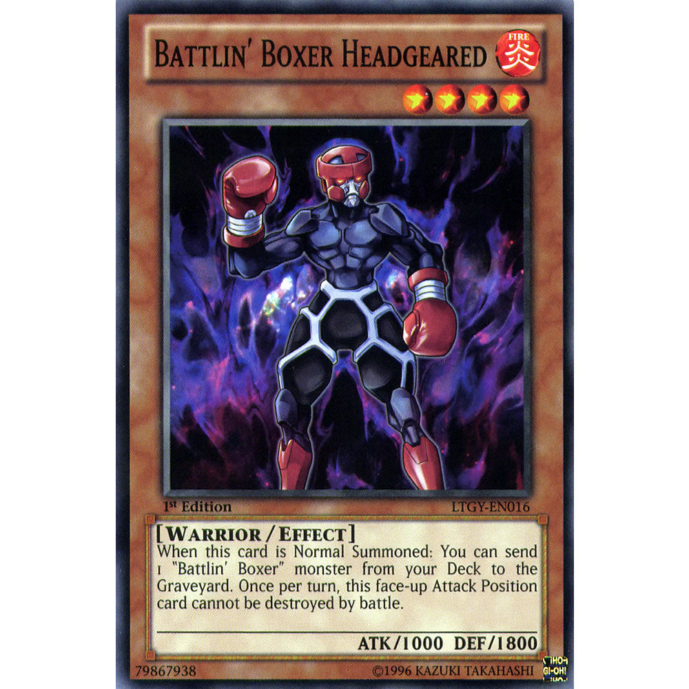 Battlin' Boxer Headgeared LTGY-EN016 Yu-Gi-Oh! Card from the Lord of the Tachyon Galaxy Set
