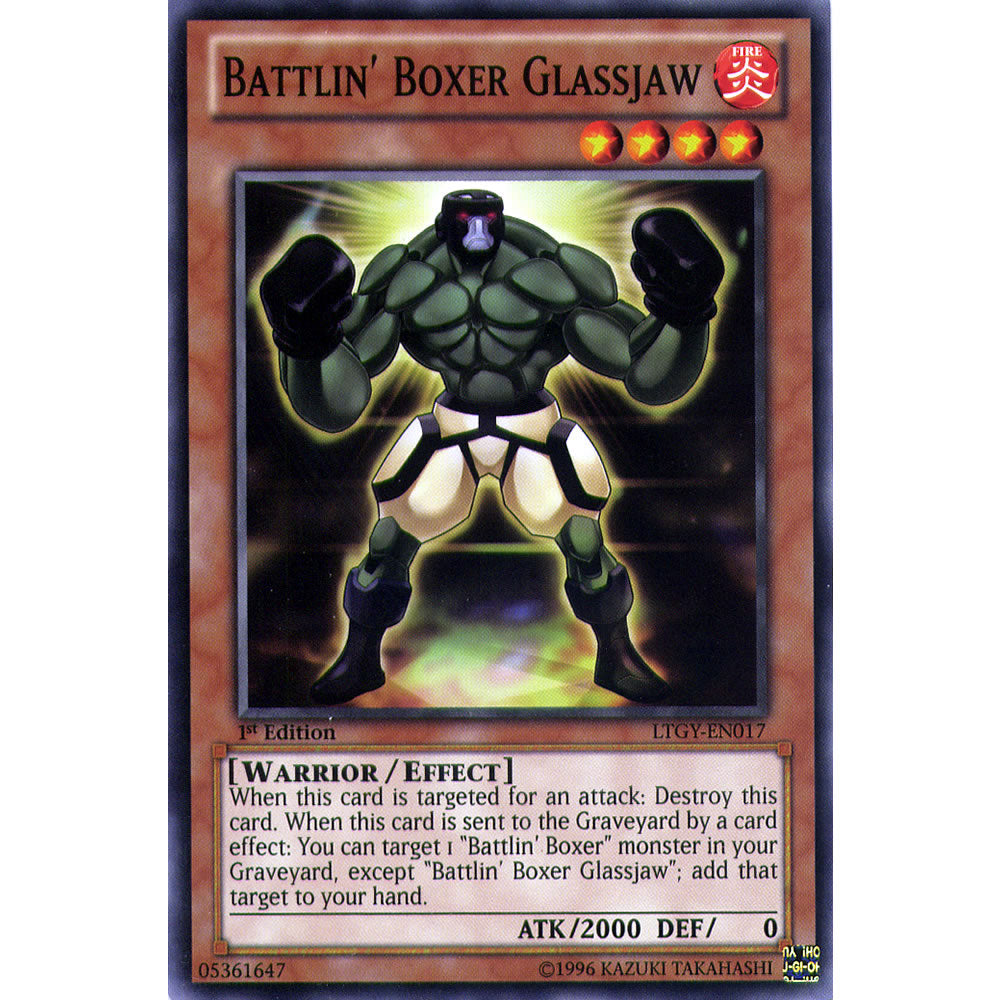 Battlin' Boxer Glassjaw LTGY-EN017 Yu-Gi-Oh! Card from the Lord of the Tachyon Galaxy Set