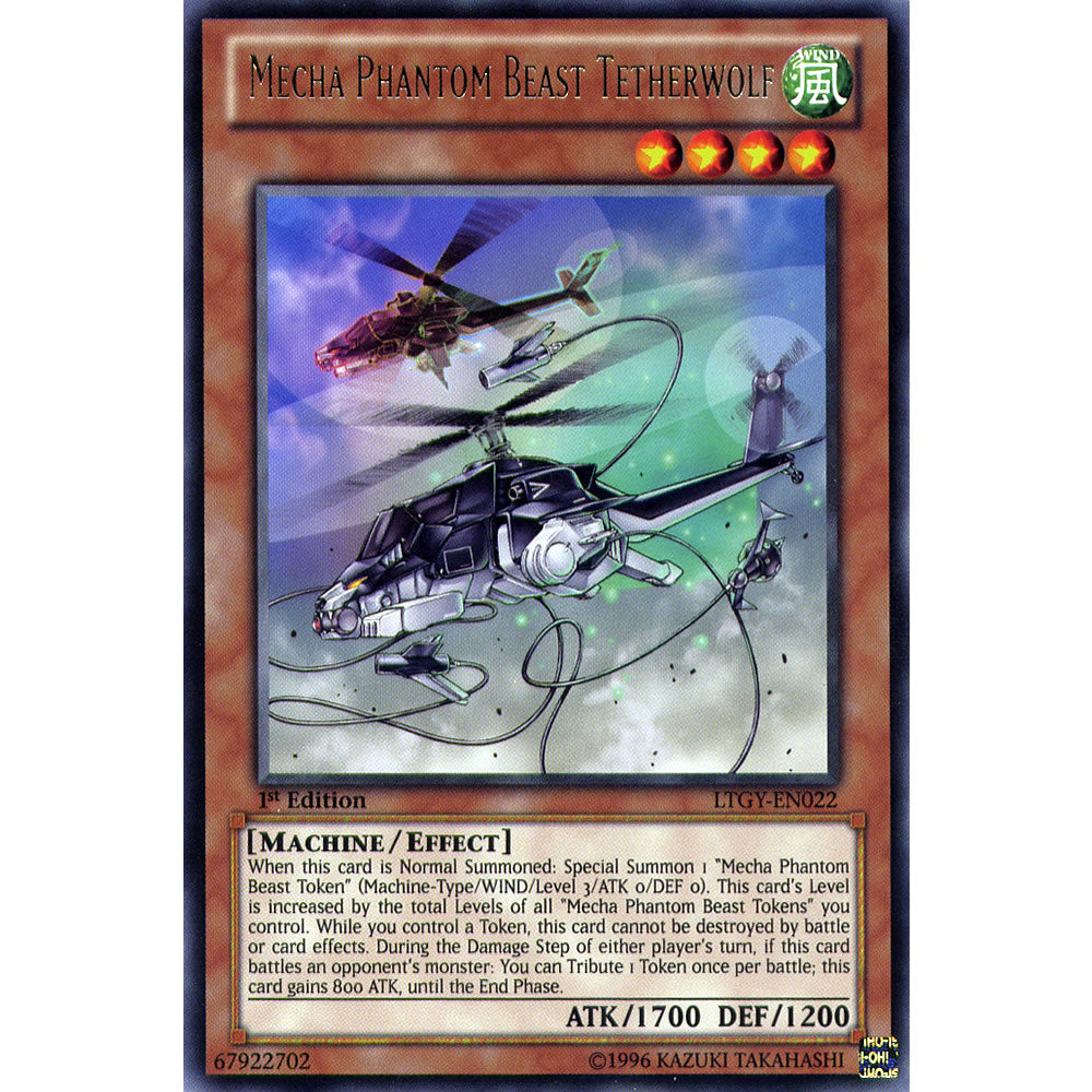 Mecha Phantom Beast Tetherwolf LTGY-EN022 Yu-Gi-Oh! Card from the Lord of the Tachyon Galaxy Set