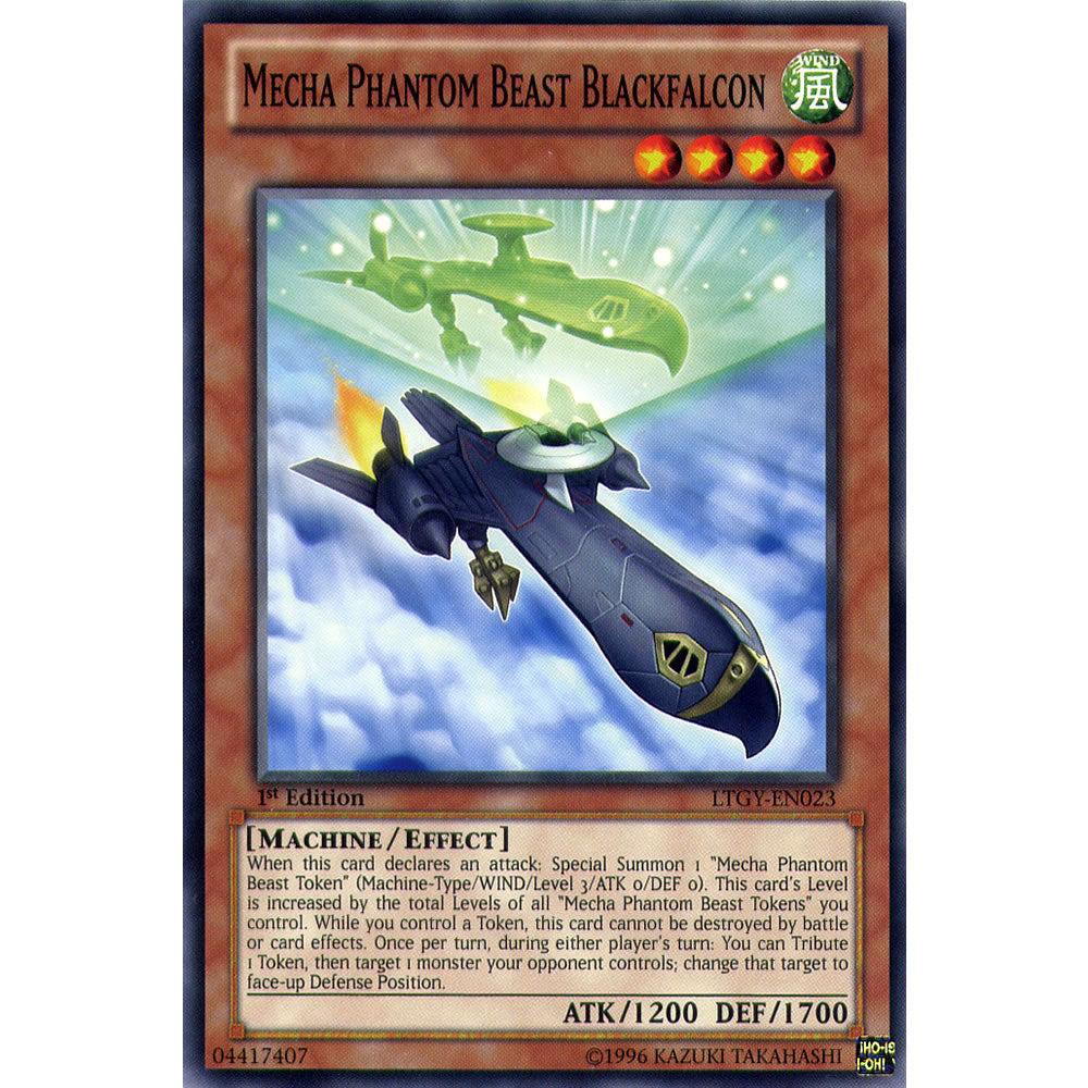 Mecha Phantom Beast Blackfalcon LTGY-EN023 Yu-Gi-Oh! Card from the Lord of the Tachyon Galaxy Set