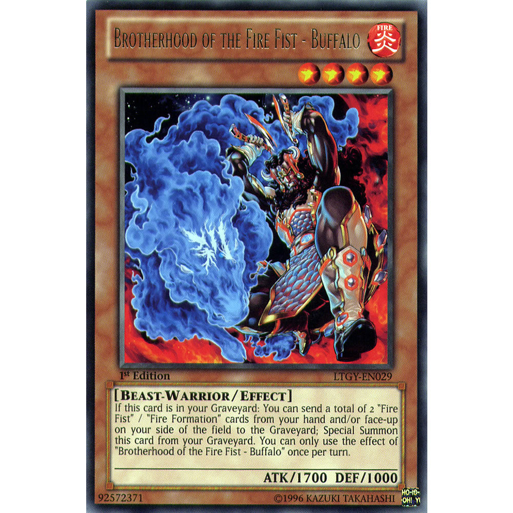 Brotherhood of the Fire Fist - Buffalo LTGY-EN029 Yu-Gi-Oh! Card from the Lord of the Tachyon Galaxy Set