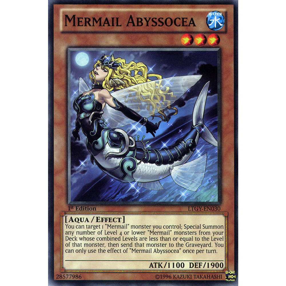 Mermail Abyssocea LTGY-EN030 Yu-Gi-Oh! Card from the Lord of the Tachyon Galaxy Set