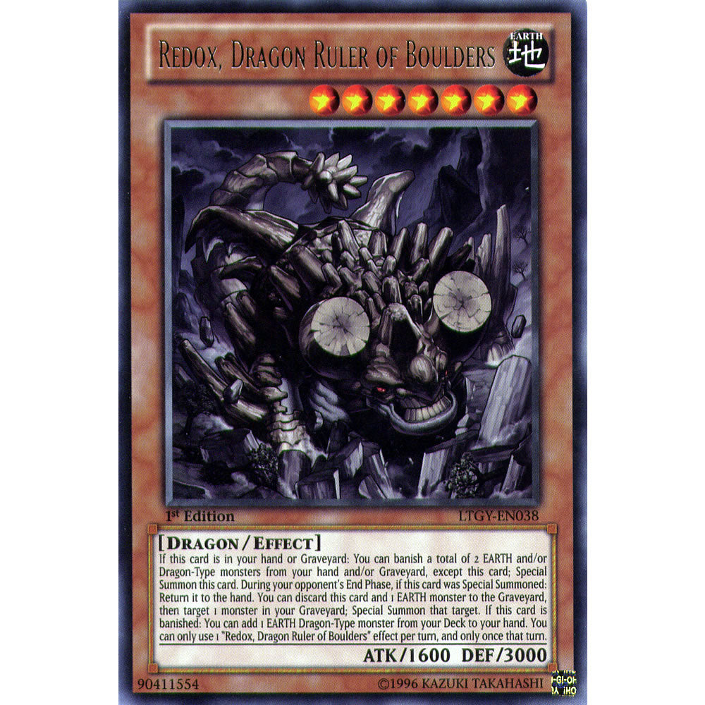 Redox, Dragon Ruler of Boulders LTGY-EN038 Yu-Gi-Oh! Card from the Lord of the Tachyon Galaxy Set