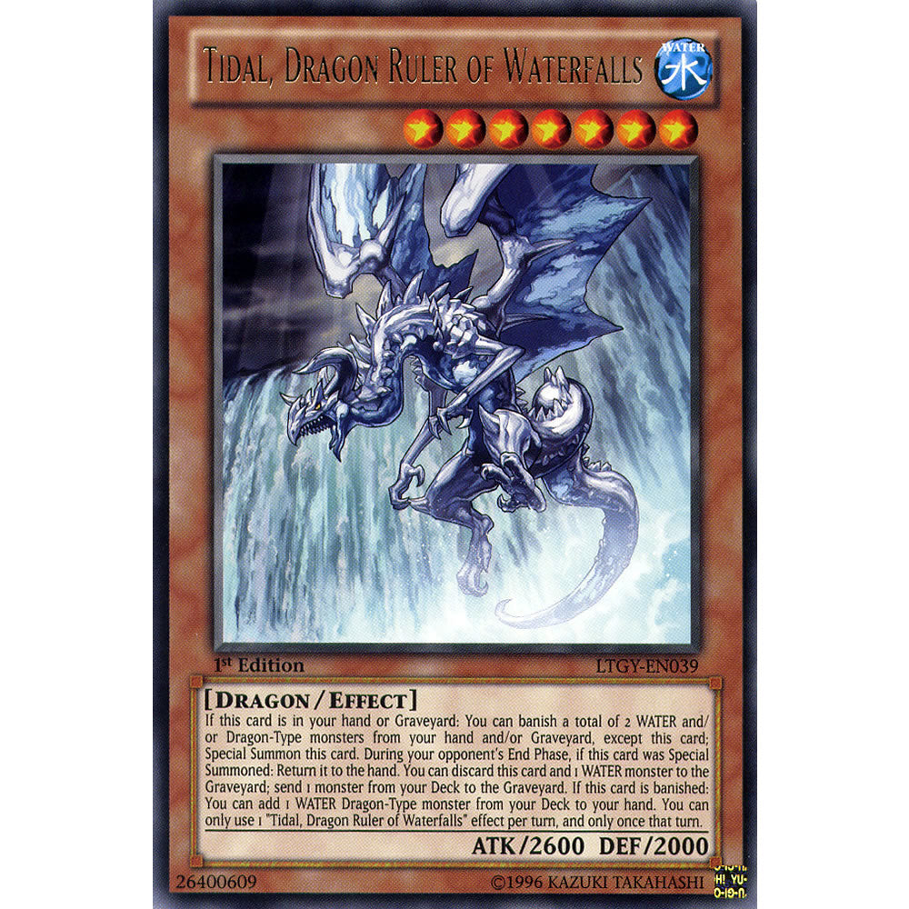 Tidal, Dragon Ruler of Waterfalls LTGY-EN039 Yu-Gi-Oh! Card from the Lord of the Tachyon Galaxy Set