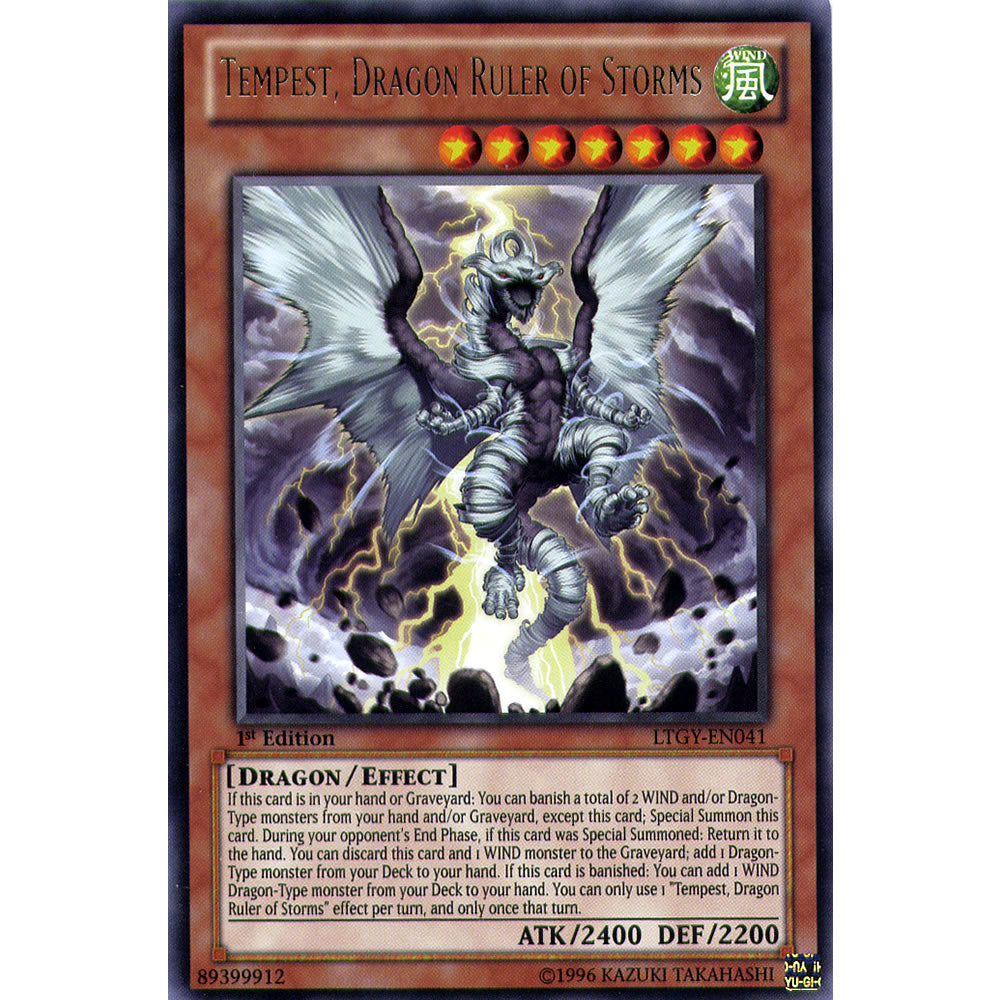 Tempest, Dragon Ruler of Storms LTGY-EN041 Yu-Gi-Oh! Card from the Lord of the Tachyon Galaxy Set
