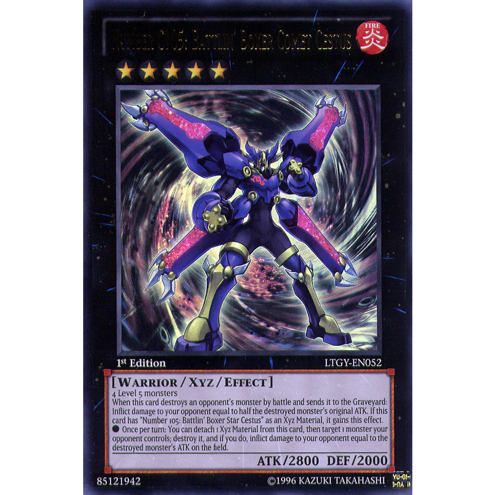 Number C105: Battlin' Boxer Comet Cestus LTGY-EN052 Yu-Gi-Oh! Card from the Lord of the Tachyon Galaxy Set