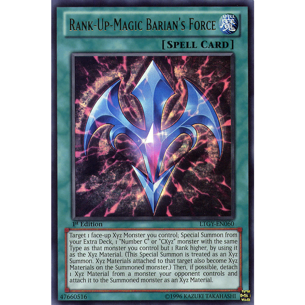 Rank-Up-Magic Barian's Force LTGY-EN060 Yu-Gi-Oh! Card from the Lord of the Tachyon Galaxy Set