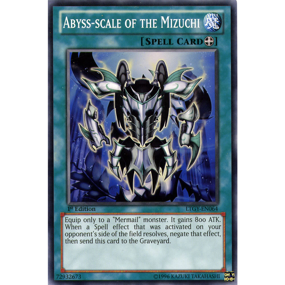 Abyss-scale of the Mizuchi LTGY-EN064 Yu-Gi-Oh! Card from the Lord of the Tachyon Galaxy Set