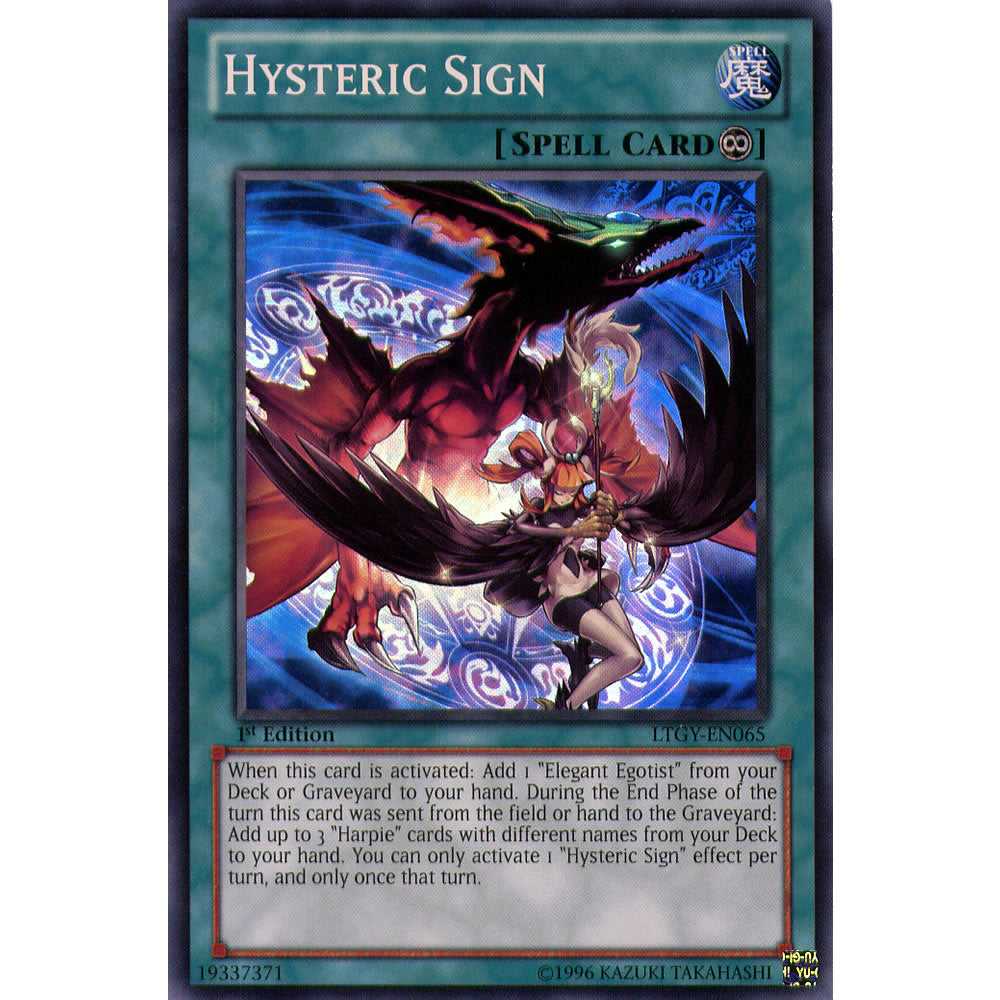 Hysteric Sign LTGY-EN065 Yu-Gi-Oh! Card from the Lord of the Tachyon Galaxy Set