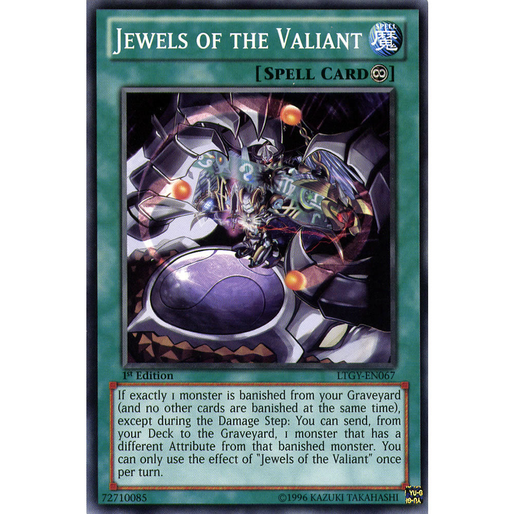 Jewels of the Valiant LTGY-EN067 Yu-Gi-Oh! Card from the Lord of the Tachyon Galaxy Set