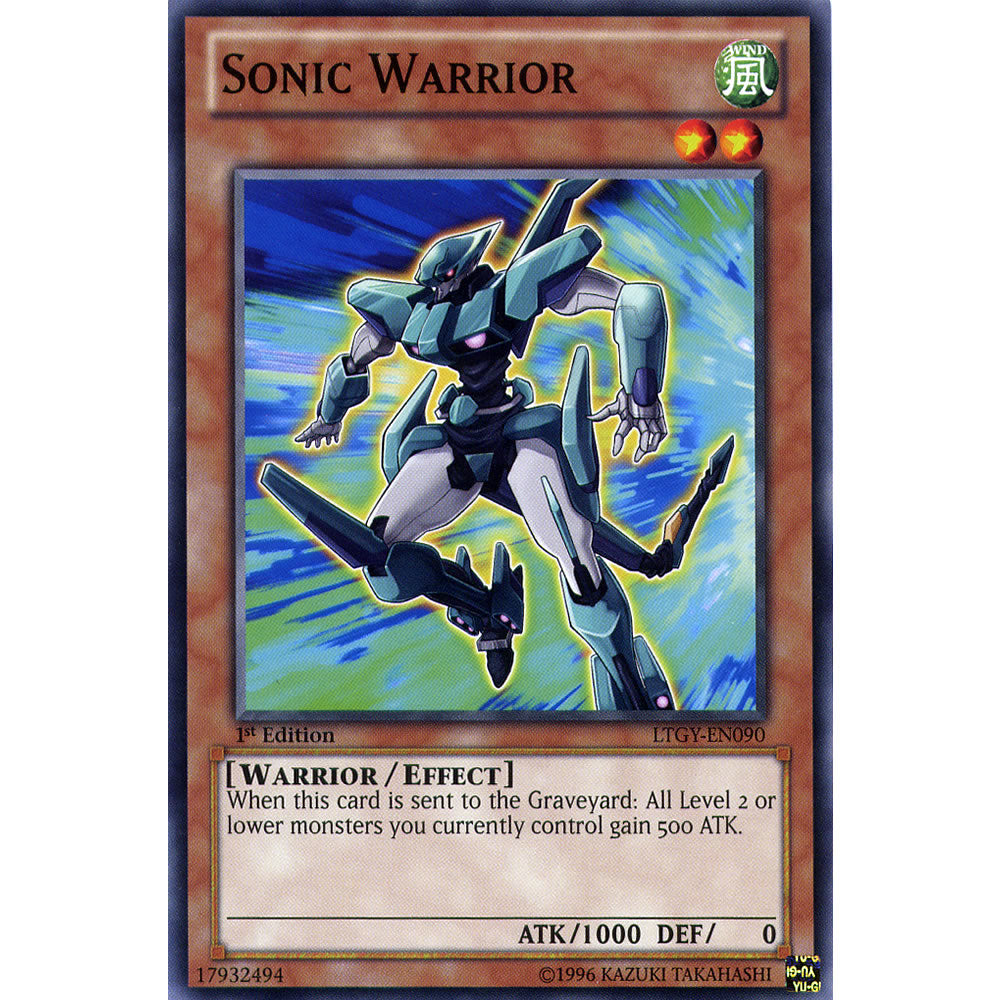 Sonic Warrior LTGY-EN090 Yu-Gi-Oh! Card from the Lord of the Tachyon Galaxy Set
