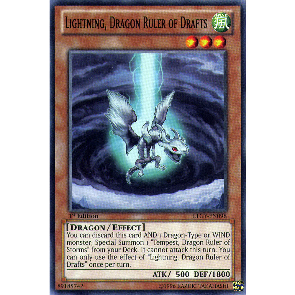 Lightning, Dragon Ruler of Drafts LTGY-EN098 Yu-Gi-Oh! Card from the Lord of the Tachyon Galaxy Set