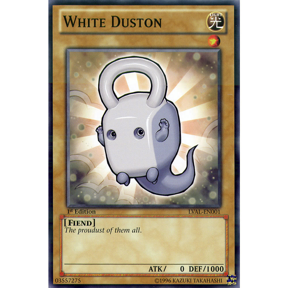 White Duston LVAL-EN001 Yu-Gi-Oh! Card from the Legacy of the Valiant Set