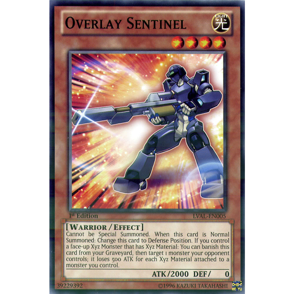 Overlay Sentinel LVAL-EN005 Yu-Gi-Oh! Card from the Legacy of the Valiant Set