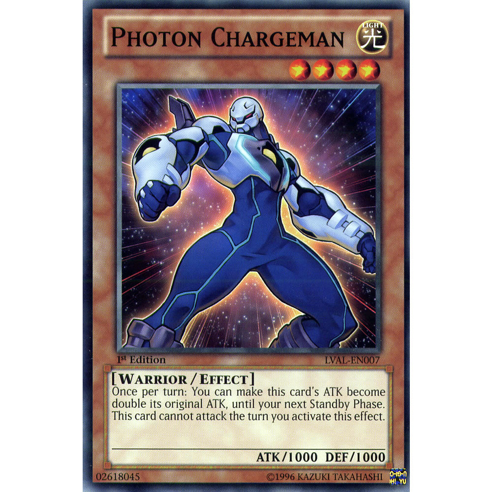 Photon Chargeman LVAL-EN007 Yu-Gi-Oh! Card from the Legacy of the Valiant Set