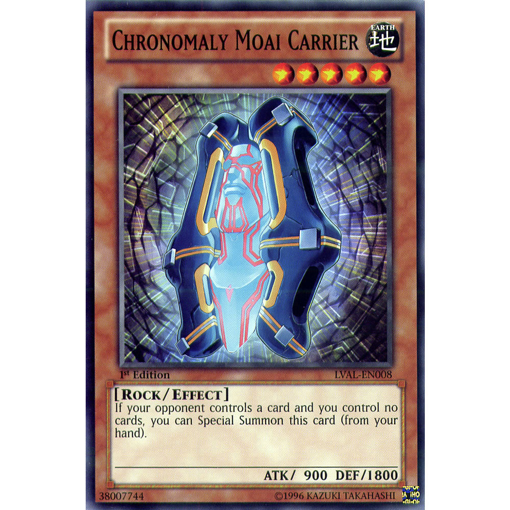 Chronomaly Moai Carrier LVAL-EN008 Yu-Gi-Oh! Card from the Legacy of the Valiant Set