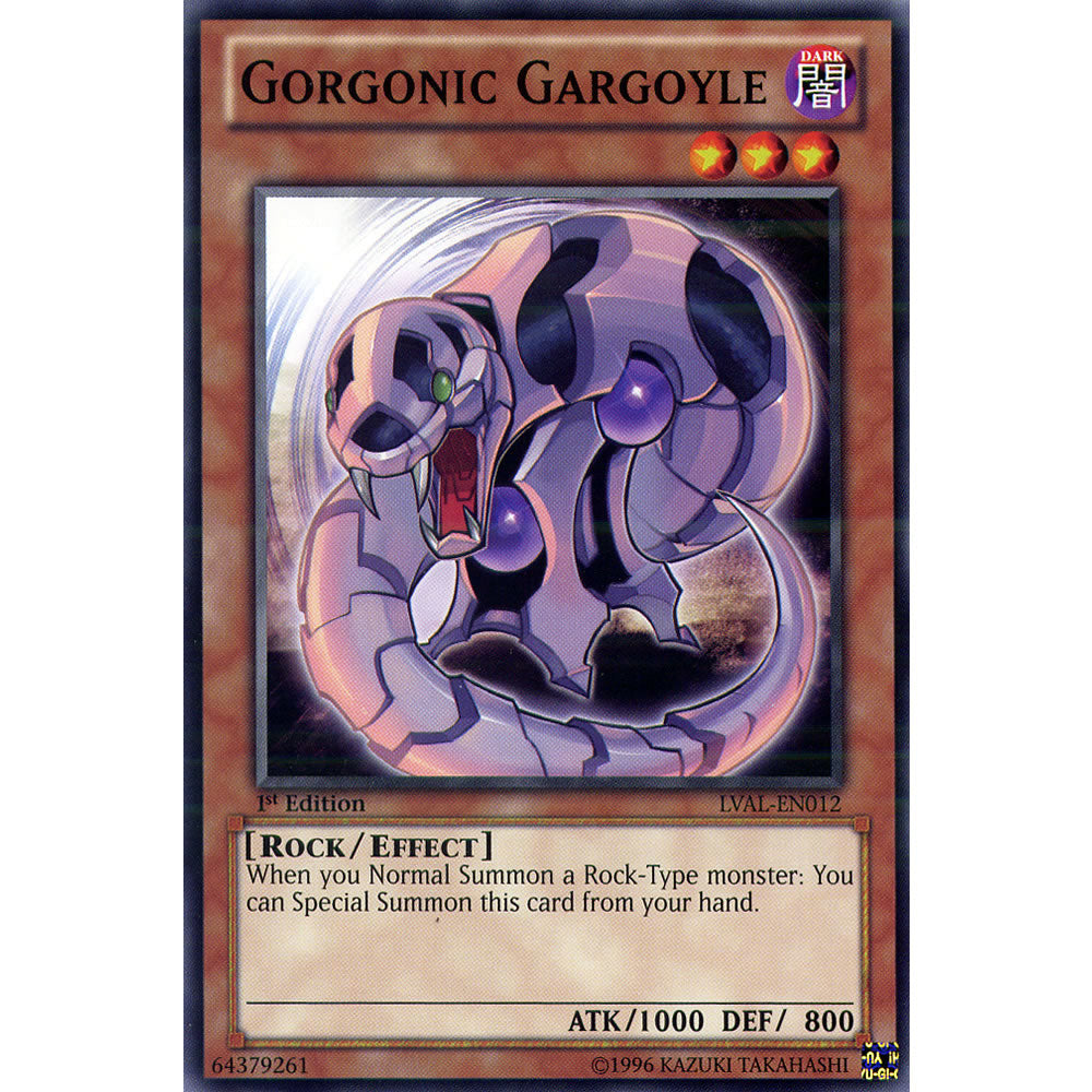 Gorgonic Gargoyle LVAL-EN012 Yu-Gi-Oh! Card from the Legacy of the Valiant Set