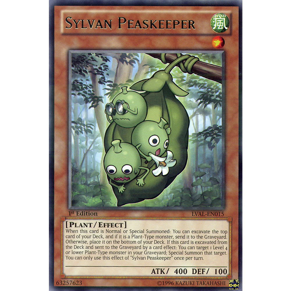 Sylvan Peaskeeper LVAL-EN015 Yu-Gi-Oh! Card from the Legacy of the Valiant Set