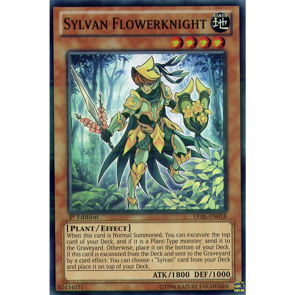 Sylvan Flowerknight LVAL-EN018 Yu-Gi-Oh! Card from the Legacy of the Valiant Set