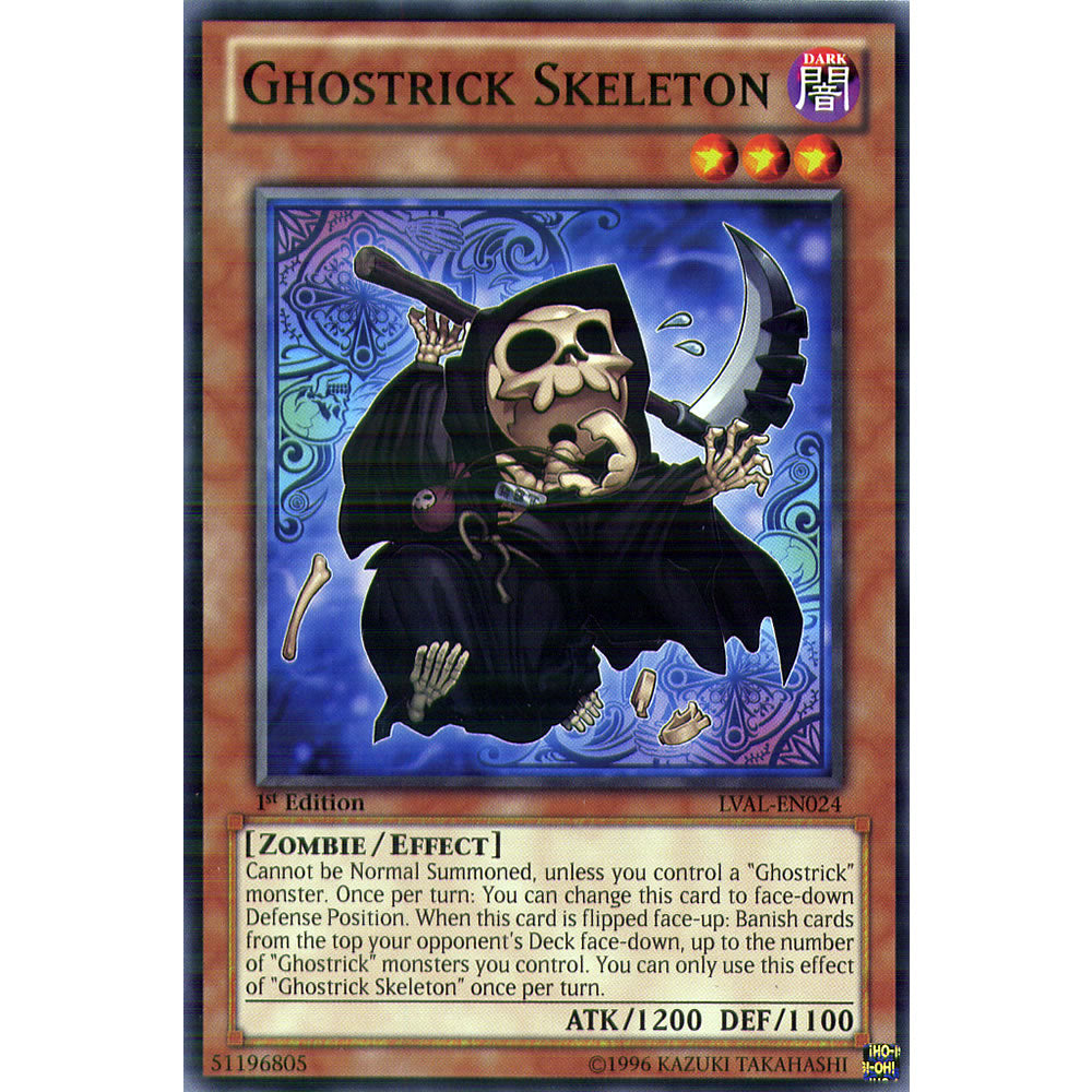 Ghostrick Skeleton LVAL-EN024 Yu-Gi-Oh! Card from the Legacy of the Valiant Set