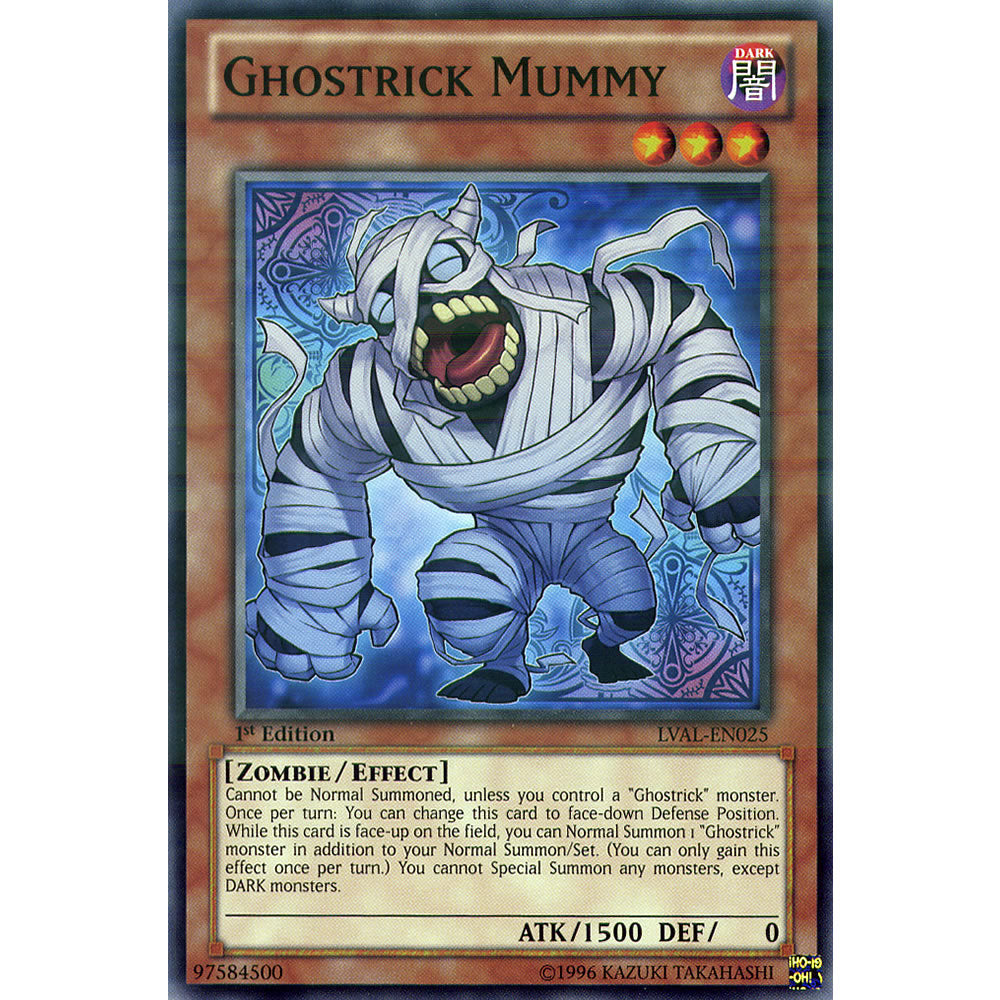 Ghostrick Mummy LVAL-EN025 Yu-Gi-Oh! Card from the Legacy of the Valiant Set