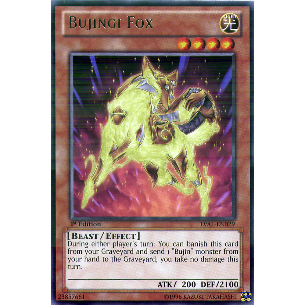 Bujingi Fox LVAL-EN029 Yu-Gi-Oh! Card from the Legacy of the Valiant Set