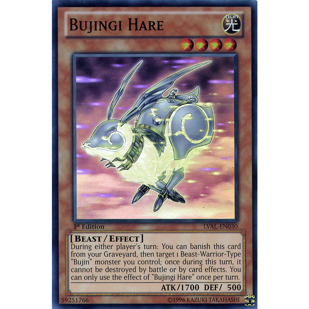 Bujingi Hare LVAL-EN030 Yu-Gi-Oh! Card from the Legacy of the Valiant Set