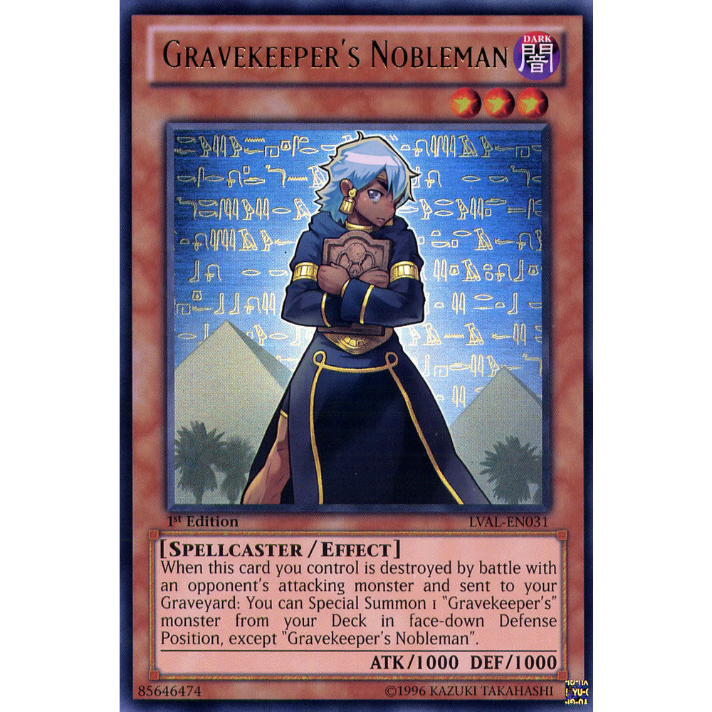 Gravekeeper's Nobleman LVAL-EN031 Yu-Gi-Oh! Card from the Legacy of the Valiant Set