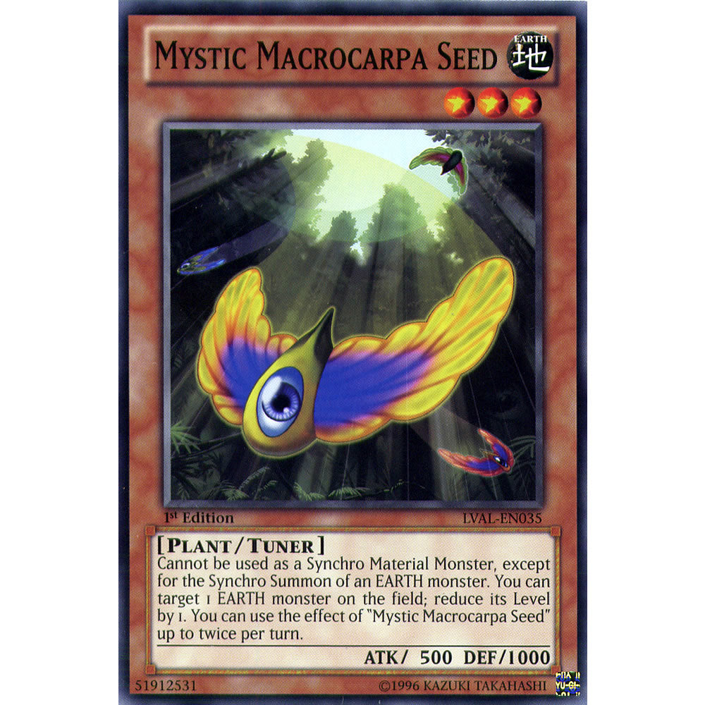 Mystic Macrocarpa Seed LVAL-EN035 Yu-Gi-Oh! Card from the Legacy of the Valiant Set