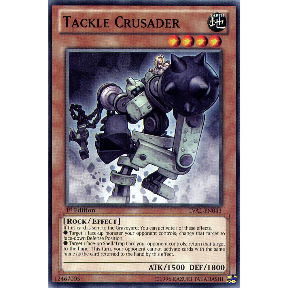 Tackle Crusader LVAL-EN043 Yu-Gi-Oh! Card from the Legacy of the Valiant Set