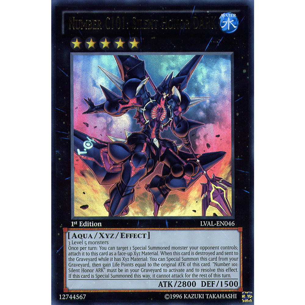 Number C101: Silent Honor DARK LVAL-EN046 Yu-Gi-Oh! Card from the Legacy of the Valiant Set